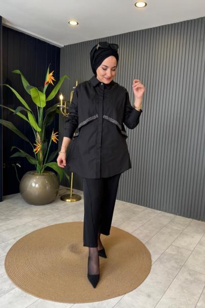 Parıltı Detaylı Gömlek