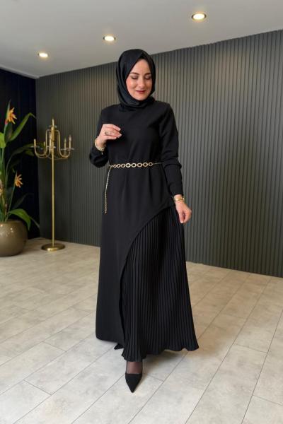 Pilise Detaylı Milano Elbise