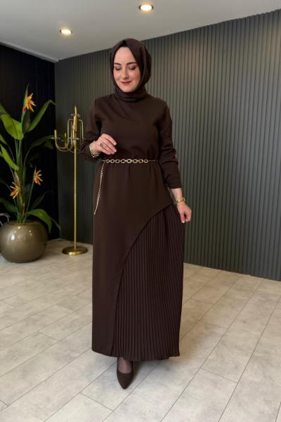 Pilise Detaylı Milano Elbise