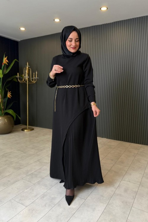 Pilise Detaylı Milano Elbise
