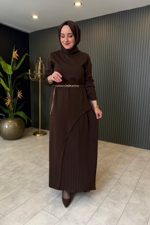 Pilise Detaylı Milano Elbise