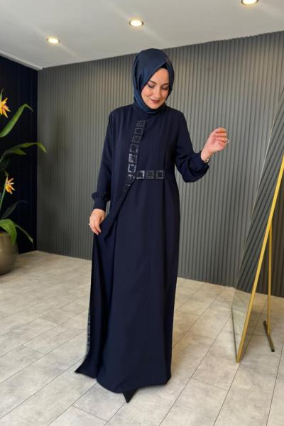 Pırıltı Detaylı Ferace/Elbise