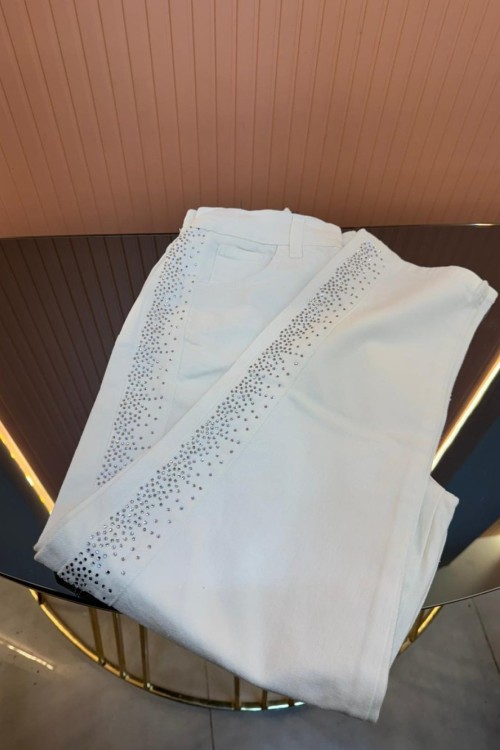Pırıltı Detaylı Pantolon
