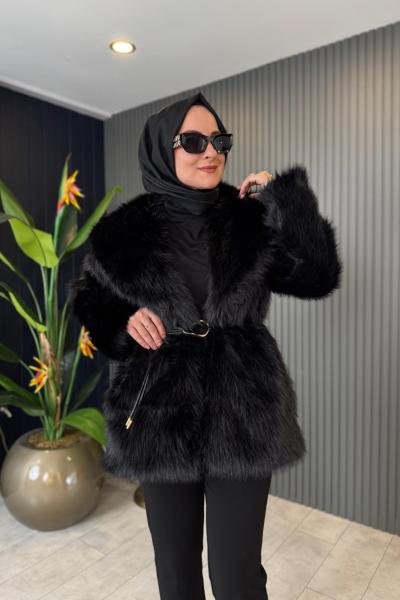 Premium Kürk Kemerli Kaban