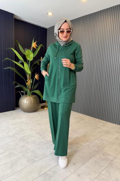 Pul Detaylı Premium  Pantolonlu Takım