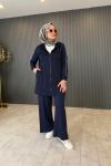 Pul Detaylı Premium  Pantolonlu Takım