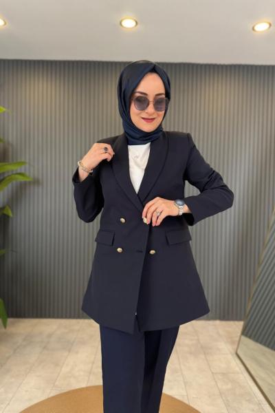 Şal Yaka Krep Ceket