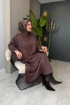 Saten Bomber Saphire Ceket