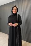 Simli Taş Detaylı Elbise