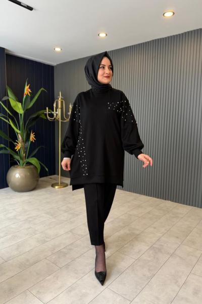 Taş Detaylı Pantolon Takım