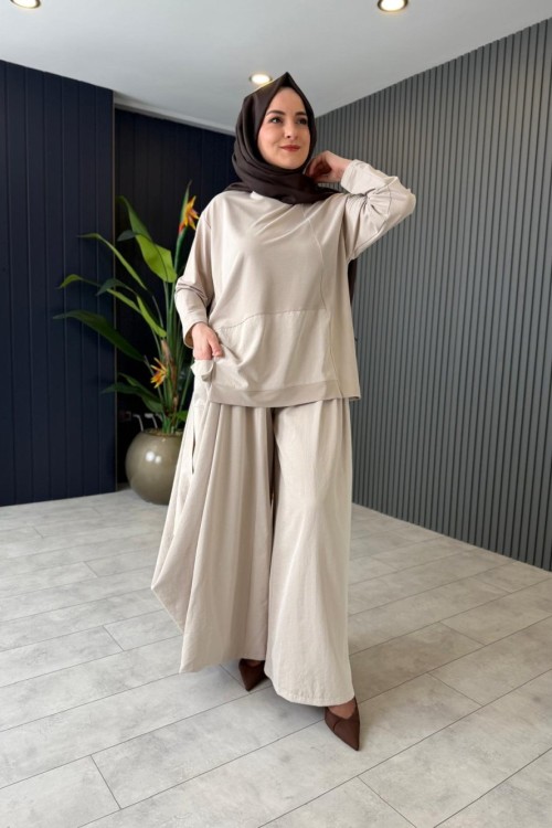 Tasarım Bambu Pantolon Takım