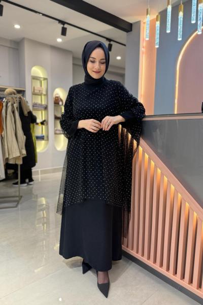 Taşlı Abiye Elbise