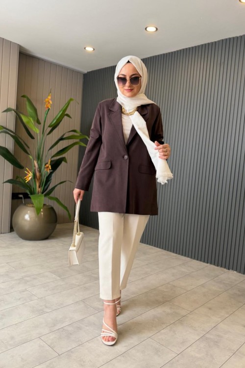 Tencel Lycell Blazer Ceket