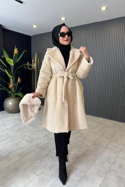 Yaka Kürk Detaylı Kaban
