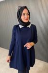 Yaka Taş Detaylı Tunik