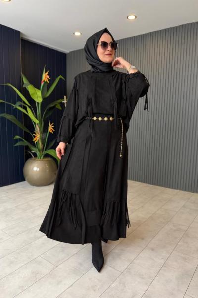 Yarasa Kol Nubuk Etekli Takım