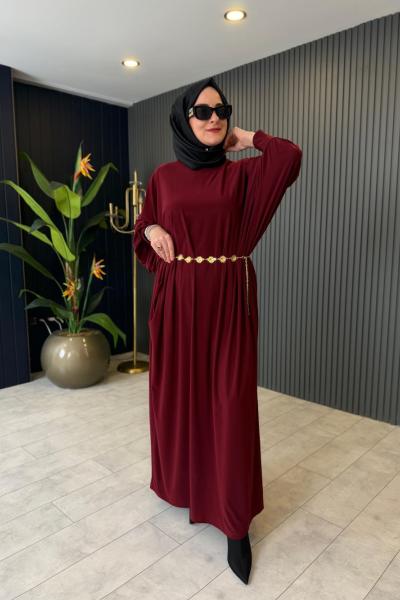 Yarasa Kol Sandy Elbise