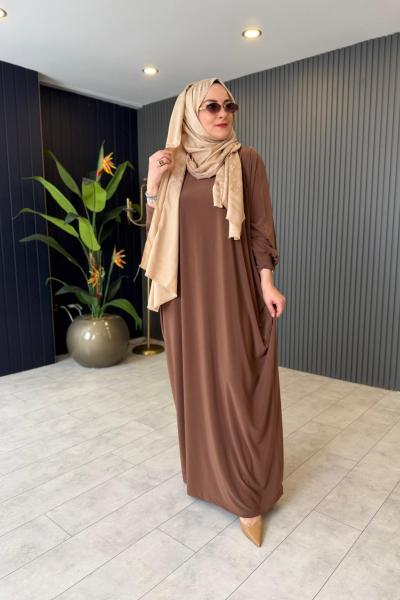 Yarasa Kol Sandy Elbise