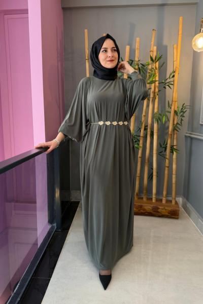 Yarasa Kol Sandy Elbise