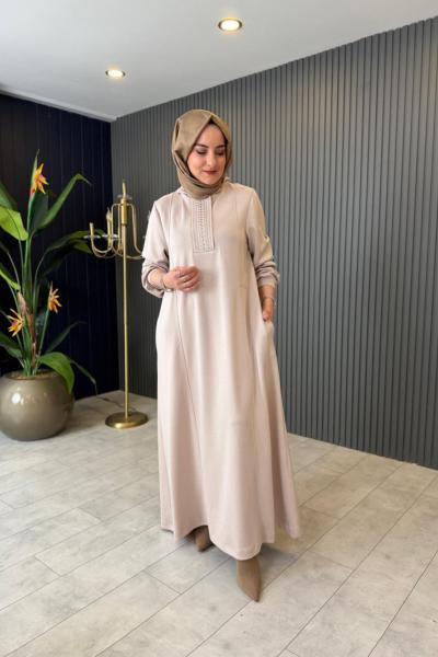 Zımba Taş Detaylı Oysho Elbise