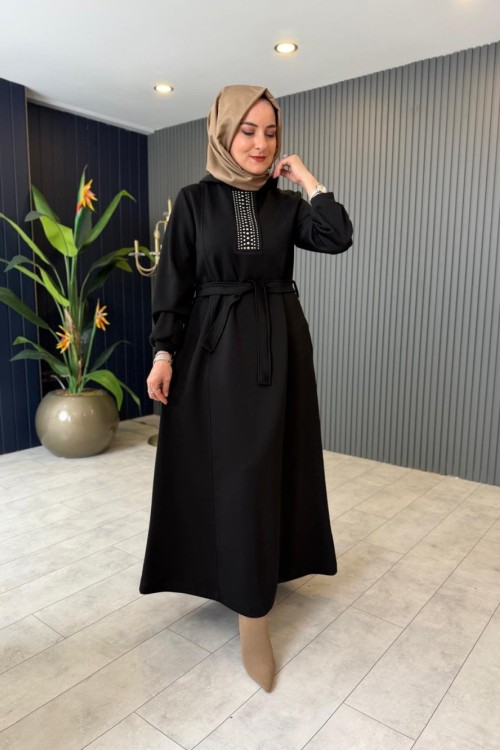 Zımba Taş Detaylı Oysho Elbise