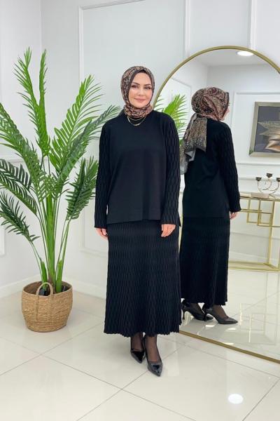 ADEN MERSERİZE TAKIM - SİYAH Siyah