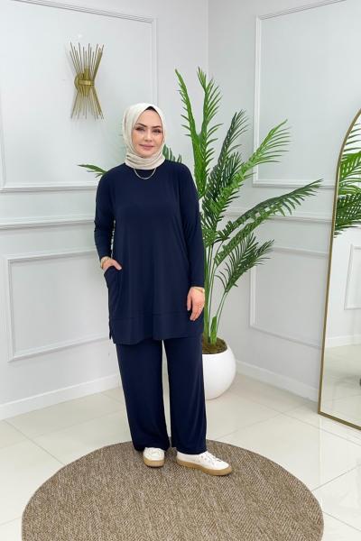 ALMİNA TAKIM - LACİVERT  Lacivert