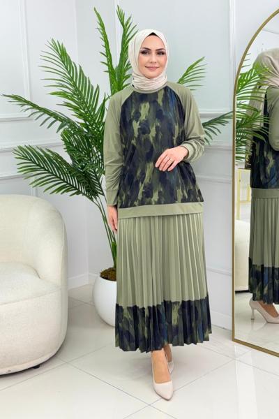 ASİYE ETEKLİ TAKIM - MİNT Mint Yeşili