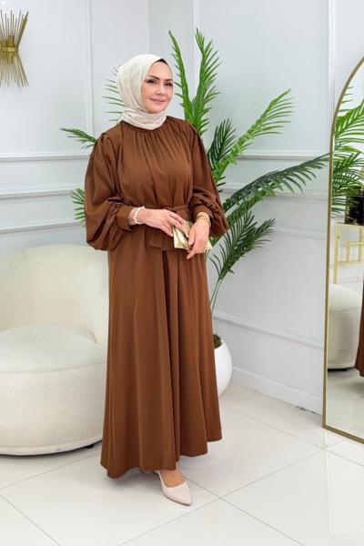 ASRIN ELBİSE - KAHVERENGİ Kahverengi