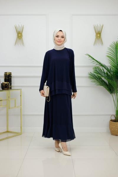 ASU ETEKLİ TAKIM - LACİVERT Lacivert