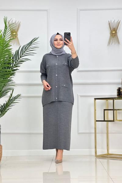 AYBÜKE ETEKLİ TAKIM-ANTRASİT Antrasit