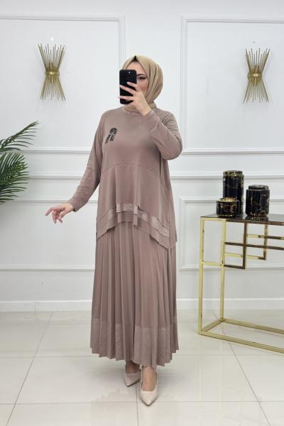 AYTÜL ETEKLİ TAKIM-CAMEL Camel