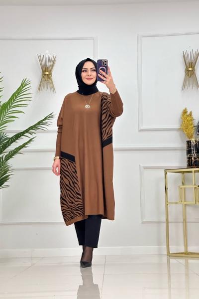 AZİZE TUNİK-KAHVERENGİ Kahverengi