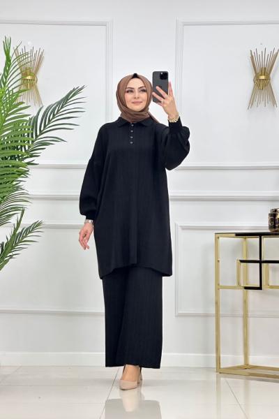 BALON KOL ZARİF TAKIM-SİYAH Siyah