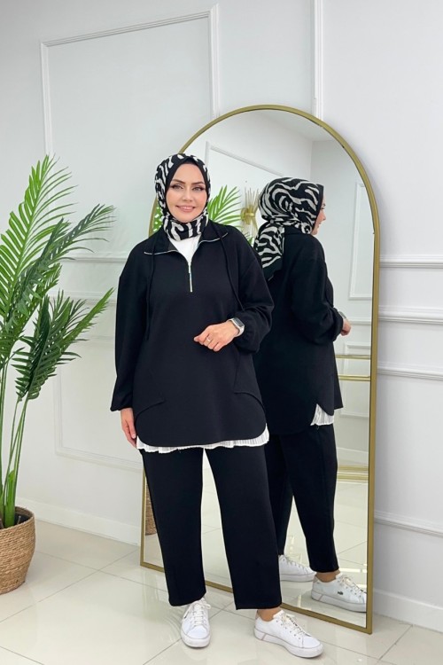 BELİZ OYSHO TAKIM - SİYAH Siyah