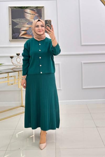 BENGÜ ETEKLİ TAKIM-PETROL YEŞİLİ Petrol Yeşili