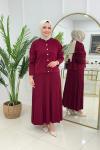 BENGÜ ETEKLİ TAKIM - BORDO Bordo