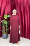 BİHTER ELBİSE - BORDO Bordo