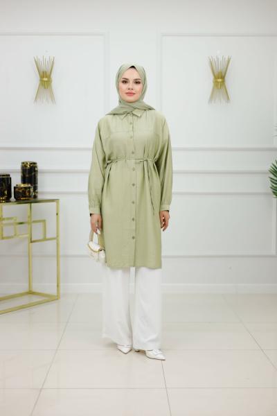 ÇİLEK GÖMLEK- MİNT YEŞİLİ Mint Yeşili