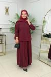 DAMLA ETEKLİ TAKIM - BORDO Bordo