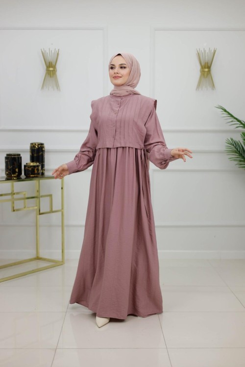DİCLE ELBİSE - PUDRA Pudra