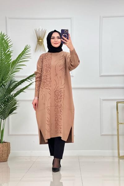 DİDEM TRİKO TUNİK-CAMEL Camel