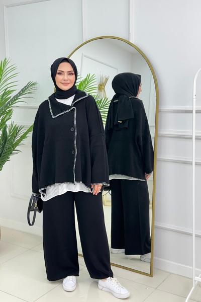 DOĞA TRİKO TAKIM - SİYAH Siyah