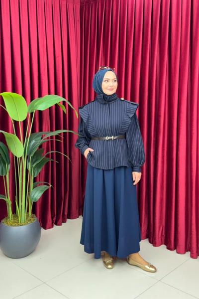 Dora Gömlek - Lacivert Lacivert