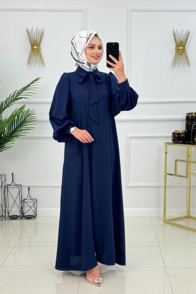 DURU ELBİSE -LACİVERT Lacivert