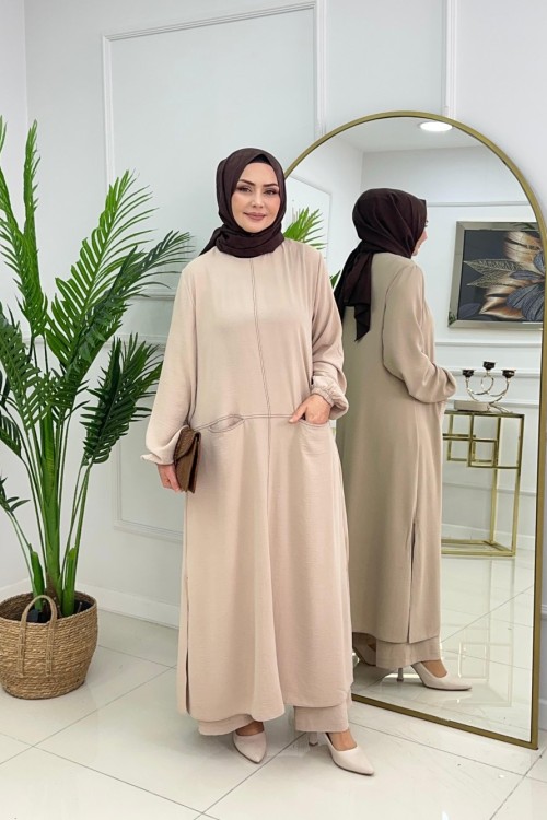 ELEGANCE TAKIM - BEJ Bej