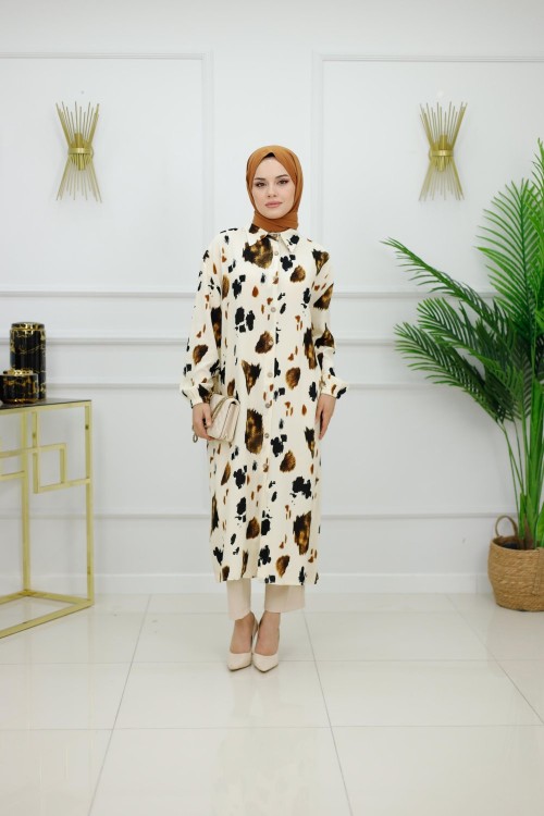 ENDA VİSKON GÖMLEK - CAMEL Camel