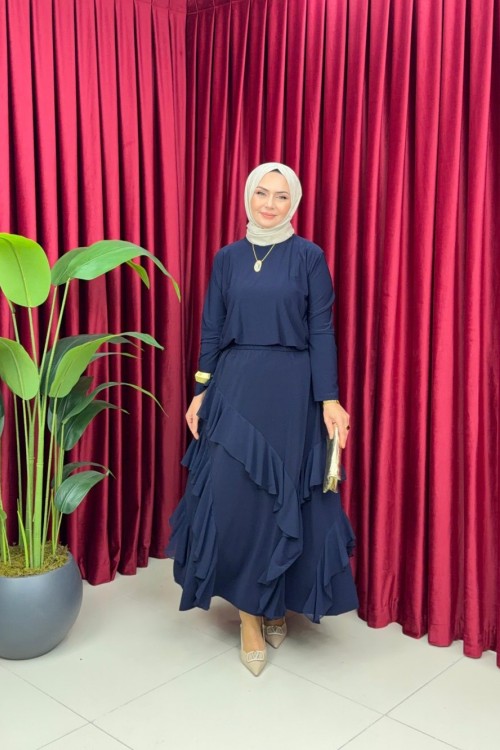 ESMA ETEKLİ TAKIM - LACİVERT Lacivert