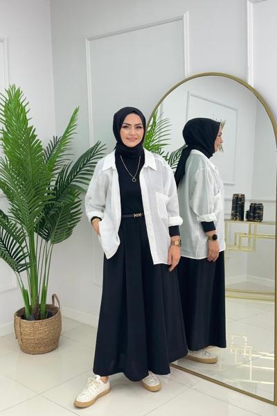 ETEK PANTOLON - SİYAH Siyah