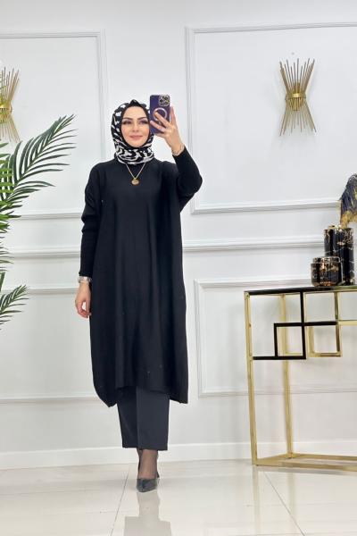 EVİN TRİKO TUNİK-SİYAH Siyah